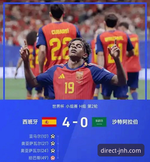 JNH官方入口 西班牙4-0大胜沙特打破世界杯球荒,今年会JNH平台用户如何见证这场逆转?